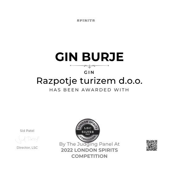 a gin award