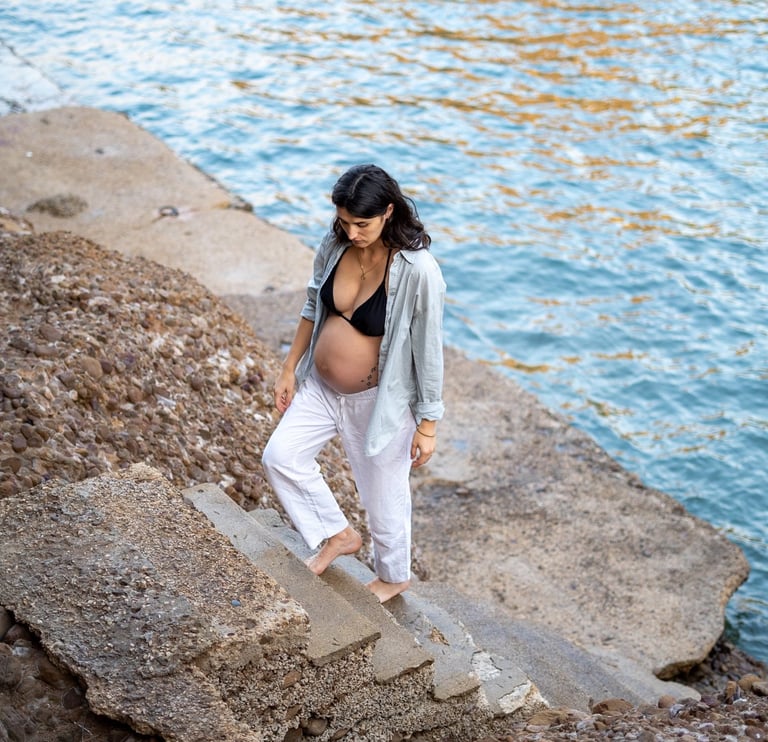 shooting photo grossesse seule