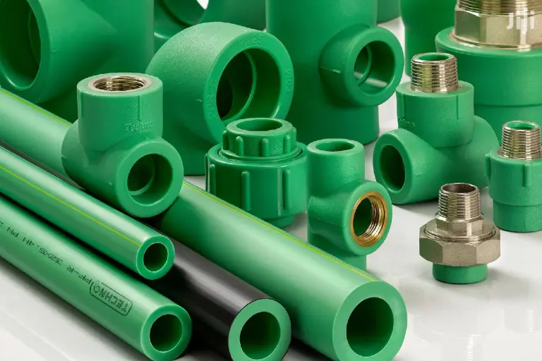 Durable UPVC water supply pipes in Dubai warehouse