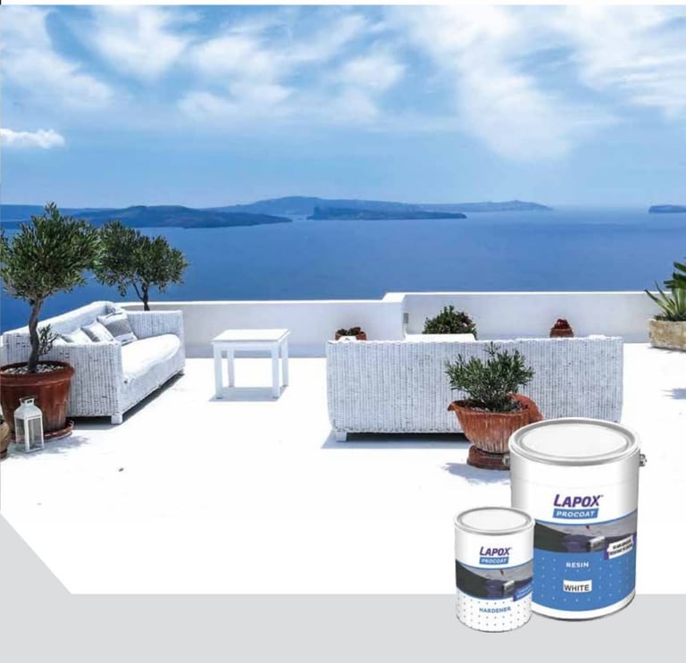 Waterproofing with PU coating for sunlight protection