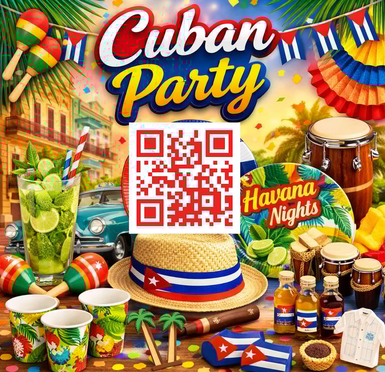 Bring the spirit of Cuba to your celebration with festive decorations, party supplies, favors