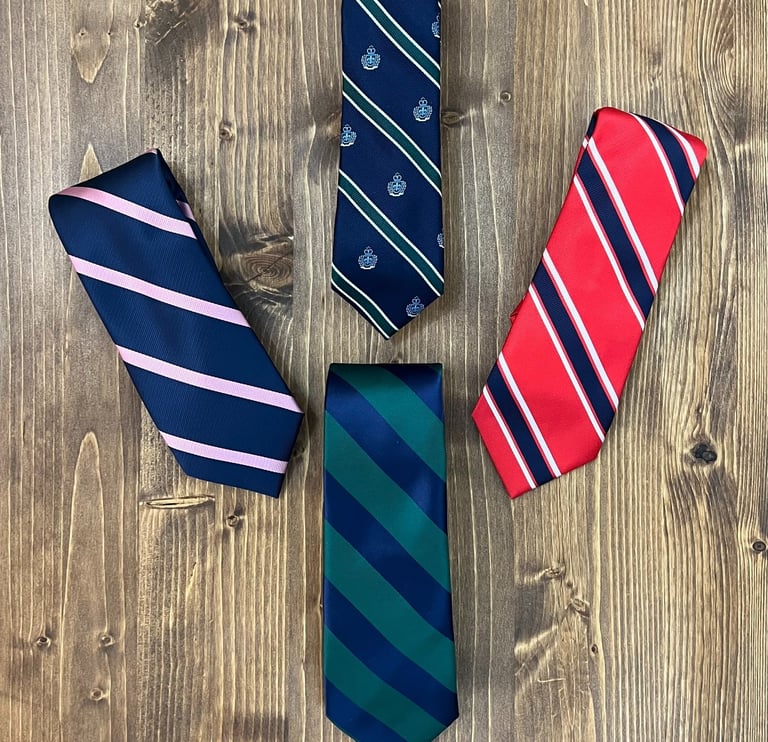 Red Tie, Blue Tie, Green Tie, Navy Tie, Striped Tie