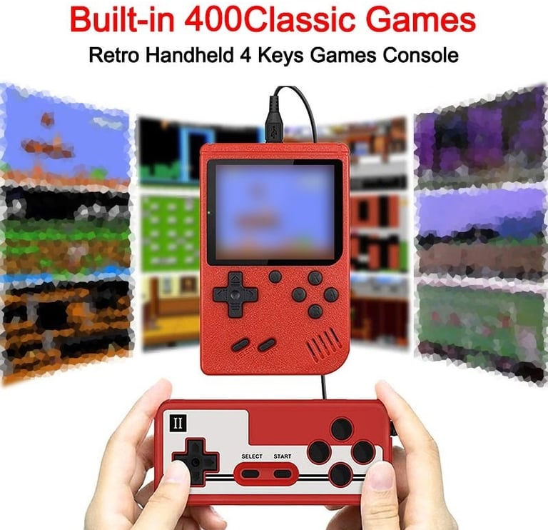 Retro konsolė kuri turi net 400 ziliton žaidimų