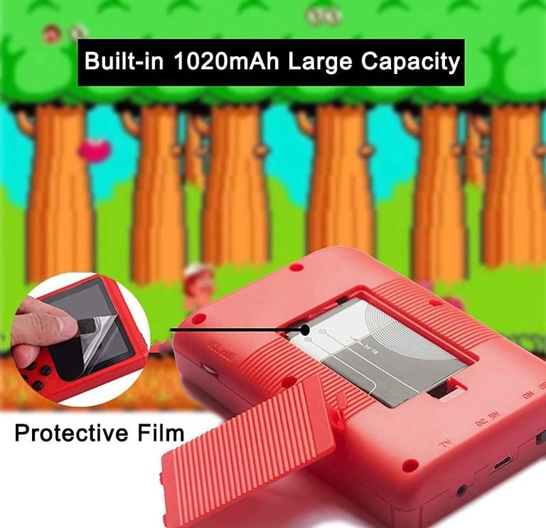 400 in 1 retro konsolės talpi baterija išlaiko net 4 valandas