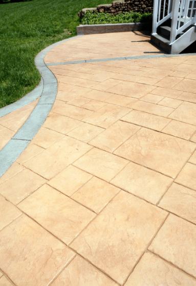 stamped concrete patio