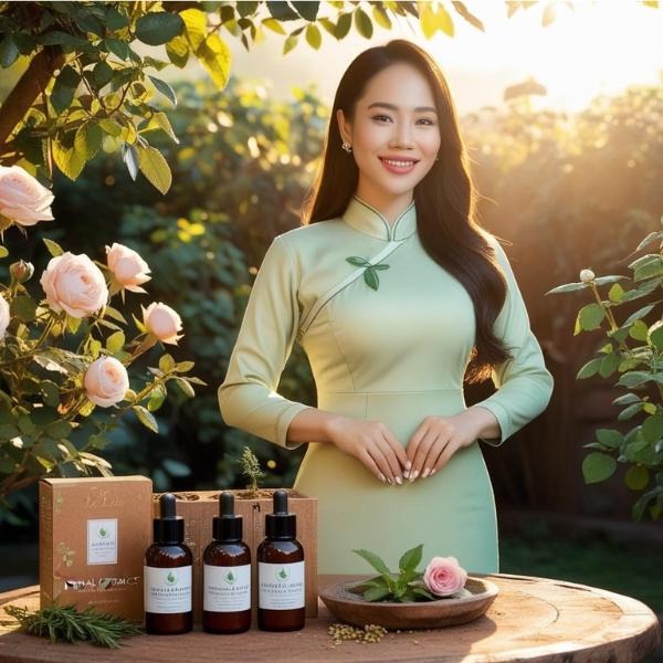 cô gái xinh đẹp nhờ dưỡng da thiên nhiên