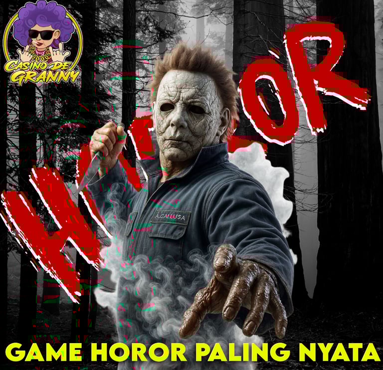 Adegan mencekam dari game horor De Granny yang tampak realistis