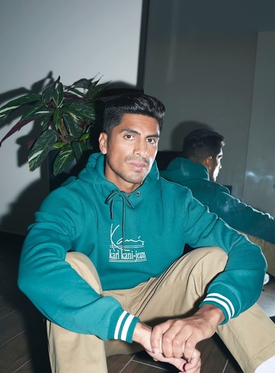 Dany Peña international model and actor in casual lifestyle portrait