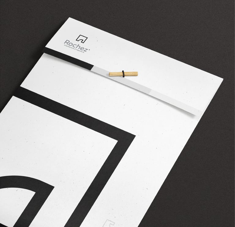 minimalist architect stationery
