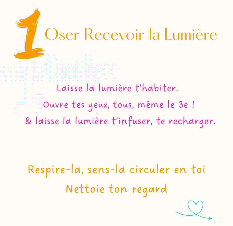 Oser recevoir la lumière