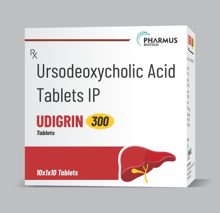 Ursodeoxycholic Acid Tablets IP (UDIGRIN 300)