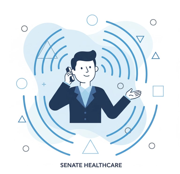 Home care supervisor conducting supportive check-in call with field caregiver via smartphone