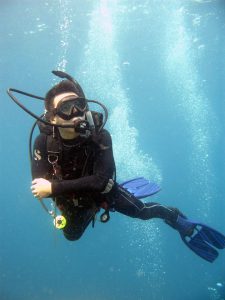 Diving in Scubapro Twin jet