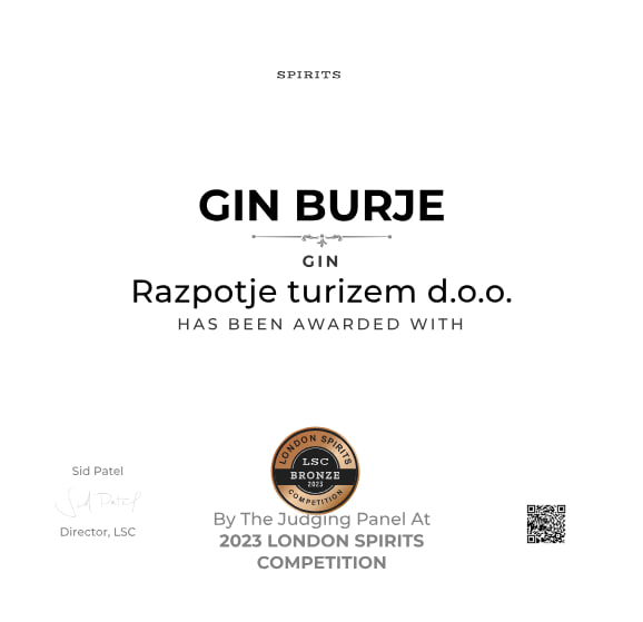 a gin award