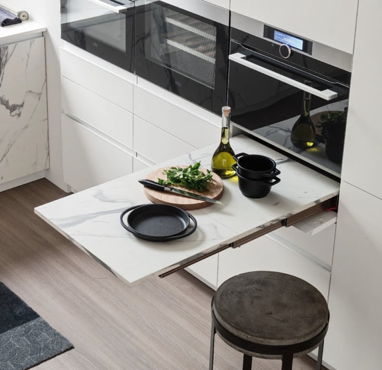 Smart Storage Foldable Table by Atim in modern kitchen