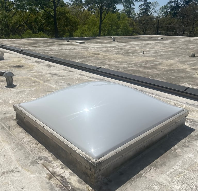 Skylight after cleaning