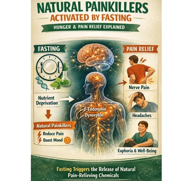 🧠🌱 هل الجوع يعمل كمخدر طبيعي للألم ؟ لماذا يقل الإحساس بالألم أثناء الصيام ؟