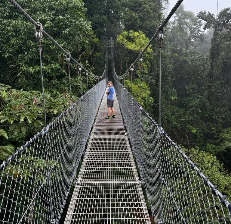 Mistico Hanging Bridges costa rica with kids