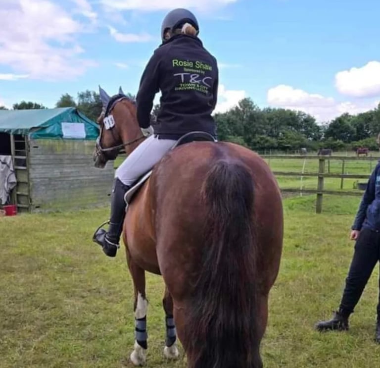 Rosie Shaw on her horse 