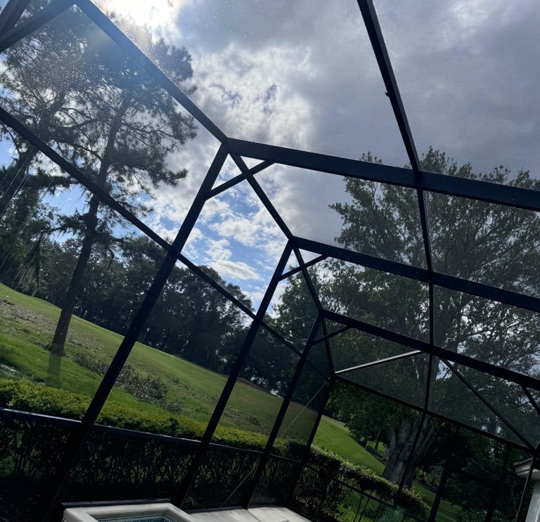 Pool deck and cage painting project completed