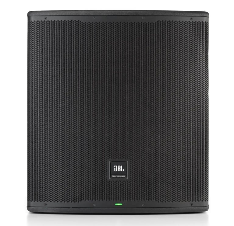Subwoofer activo JBL EON718S de 18 pulgadas, vista frontal