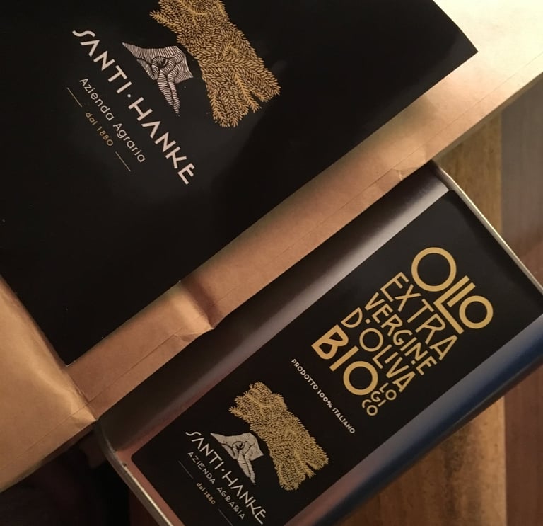 Farm logo on can and carton