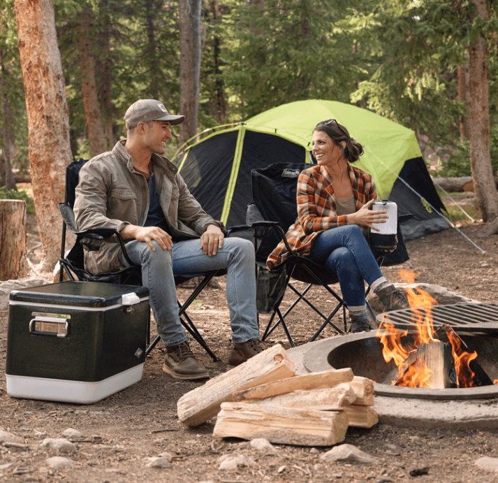 Coleman Portable Camping Quad Chair for comfortable car camping.