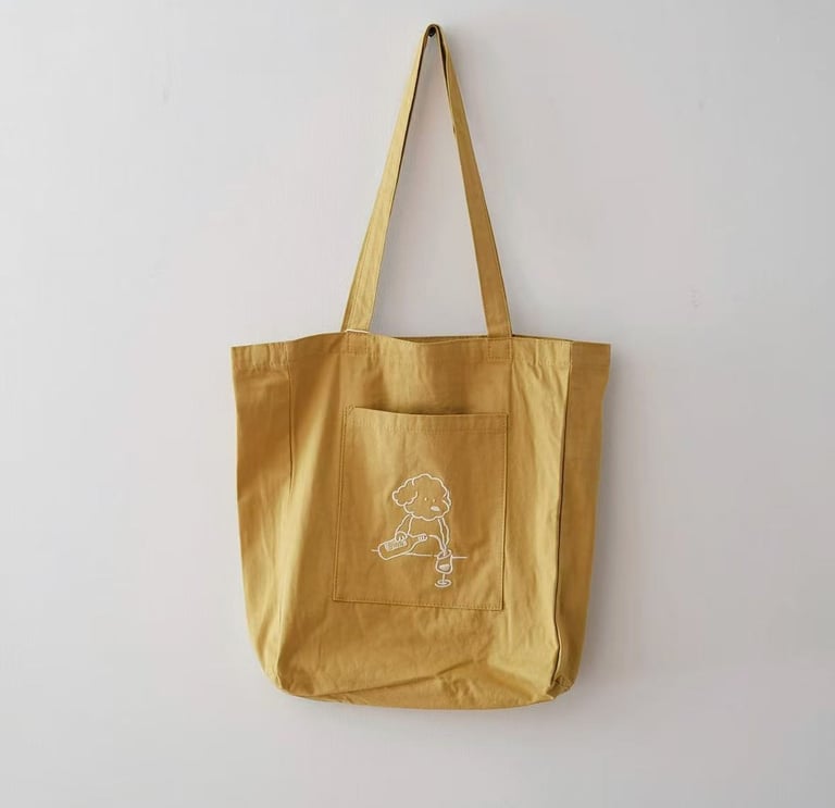 bolsa de tela personalizada con bolsillo