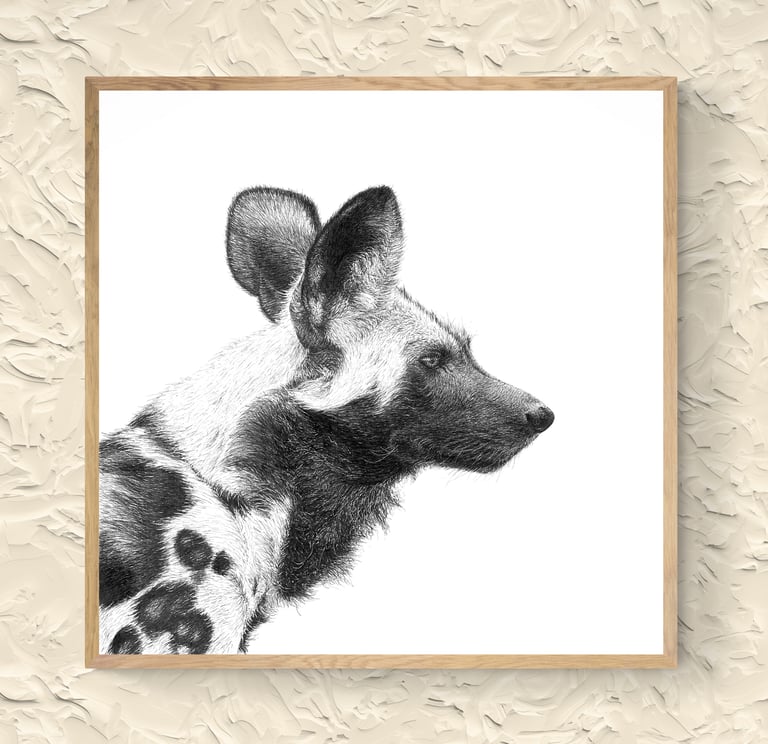 Wildlife Art - African Wild Dog