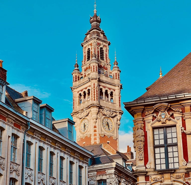 Beffroi de Lille dans le nord de la France.