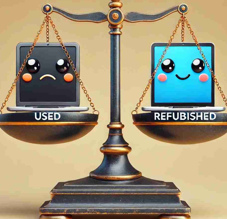 Comparaison entre matériel d'occasion et matériel reconditionné : comprendre les différences