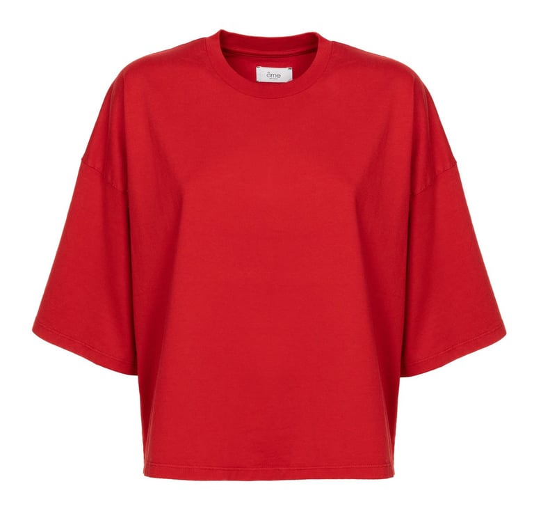 Product photo editing red t shirt