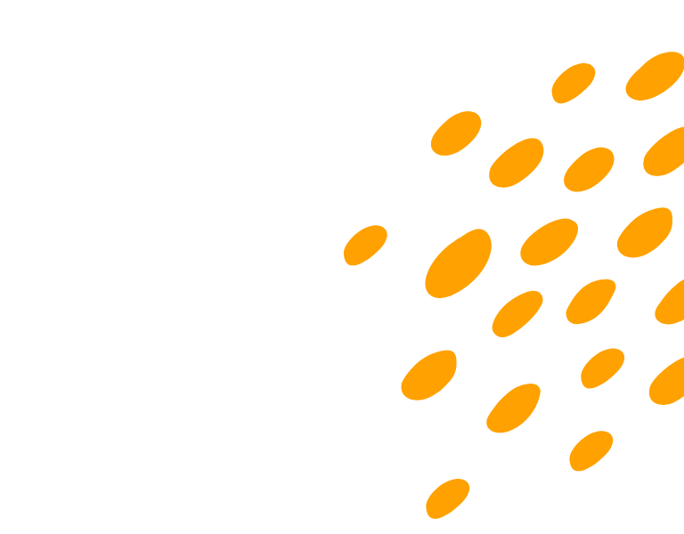 einige orangene Farbstriche