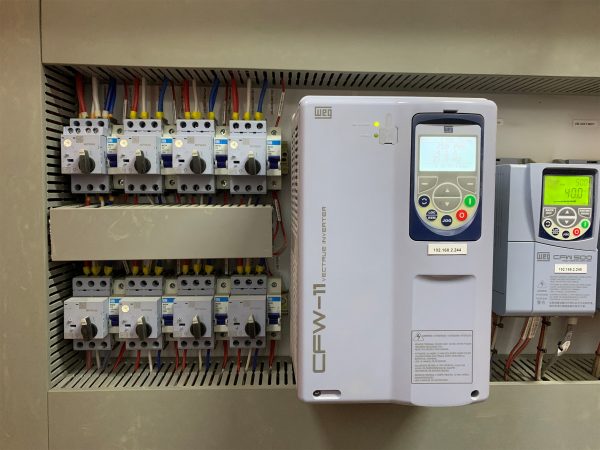inspection of crane switchboard, contactors and vsd