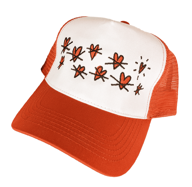 heartbreaker trucker cap made by borus.fuckyea