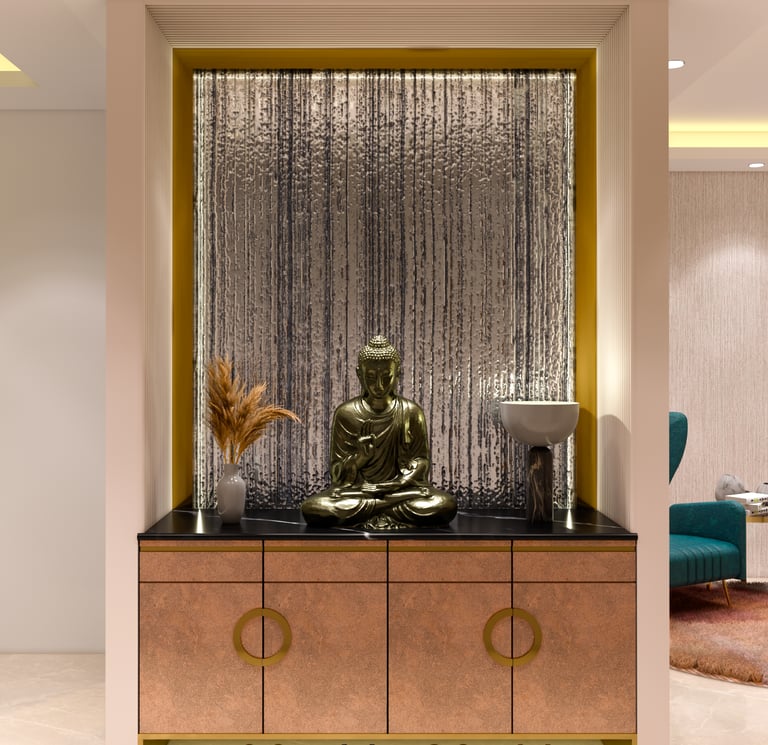 Interior Design - Budha Statue at Entrance Foyer