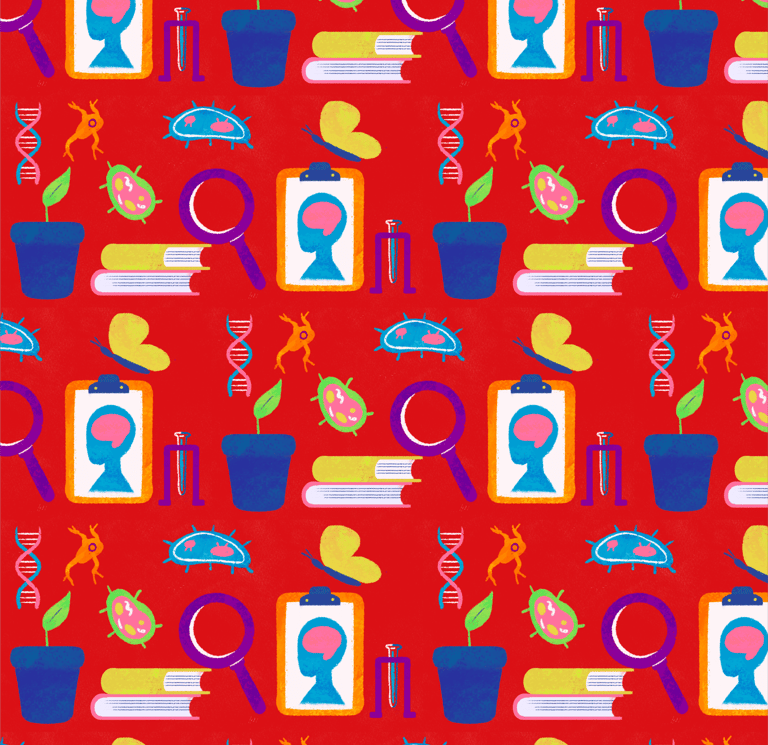colorful biology pattern