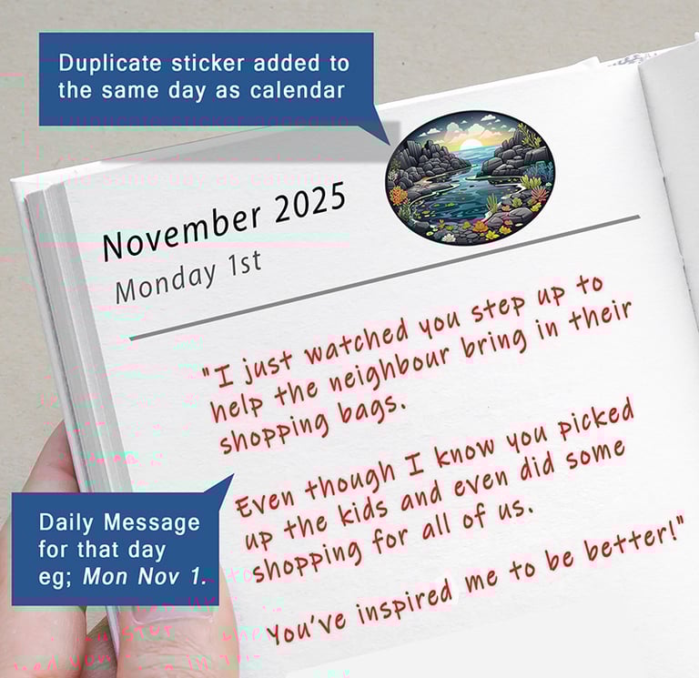 A person holding a calendar