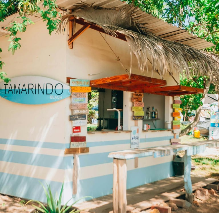 Cocktail bar on beach in Tamarindo, Costa Rica