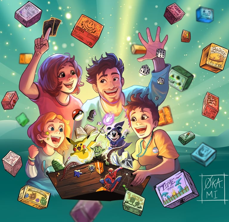 affiche cartoon ludiquest festival de jeu de société saint etienne
