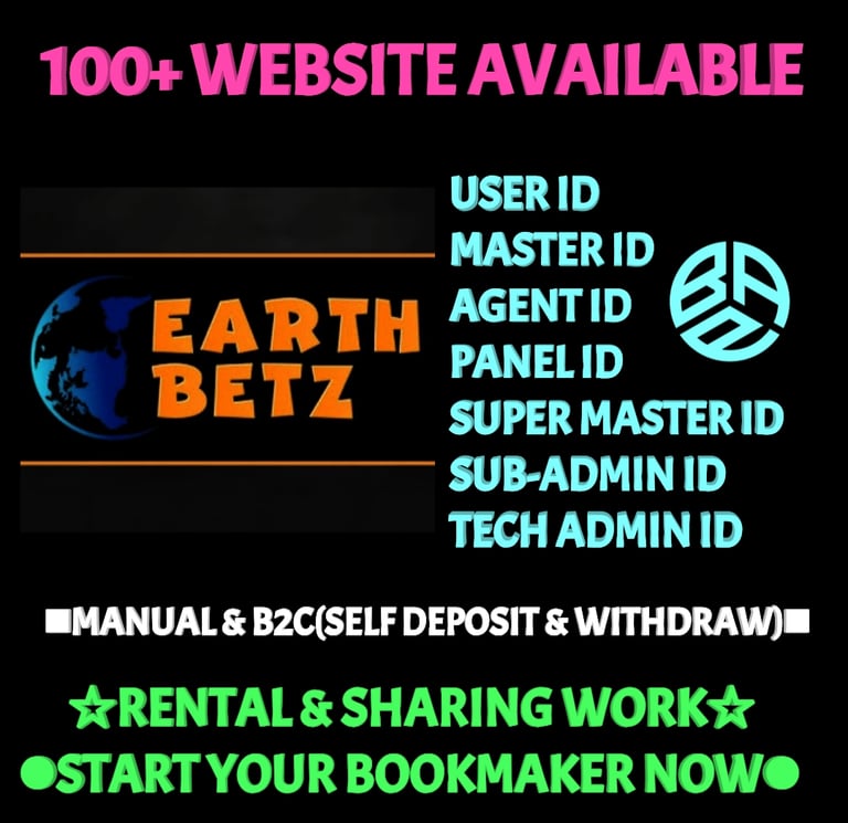 Earth Betz Betting ID: India’s Premier Master & Admin Panel Provider – Rental & Sharing Guide (2026)