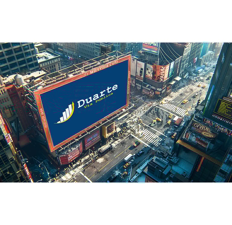 GRAN PANTALLA LED DUARTE VIA PUBLICA