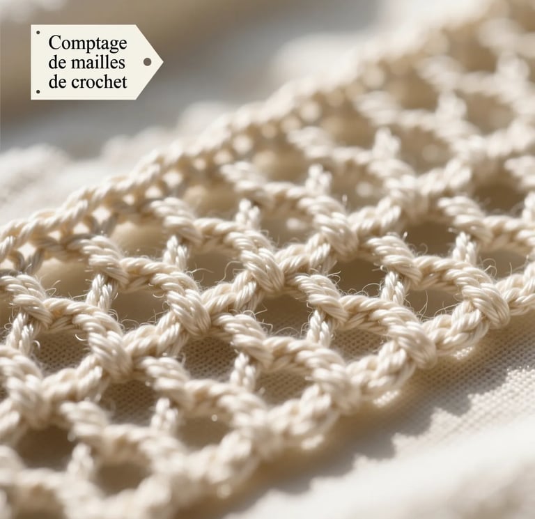 Comptage de mailles au crochet