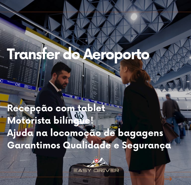 Transfer aeroporto zurique com motorista portugues 