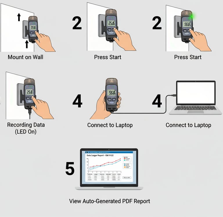 Thermo Hygro Meter KM9122
