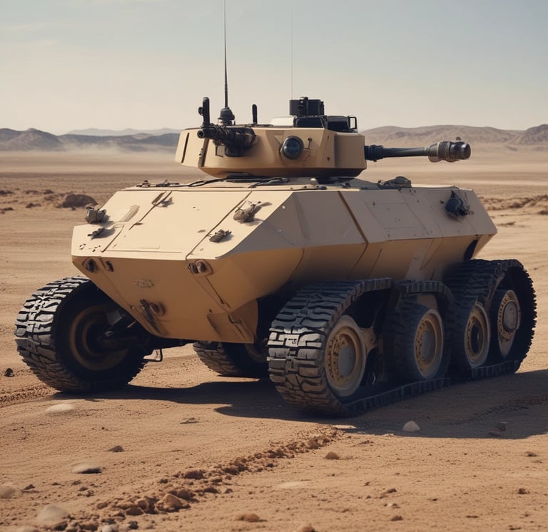 A sleek, matte black autonomous drone hovering silently against a dark, textured carbon fiber background.