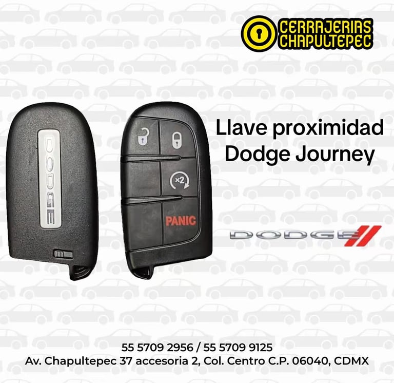 Llave de Proximidad Dodge Journey FCC ID: M3N40821302