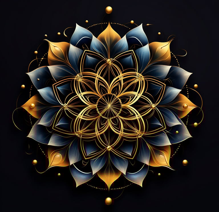 Golden mandala1