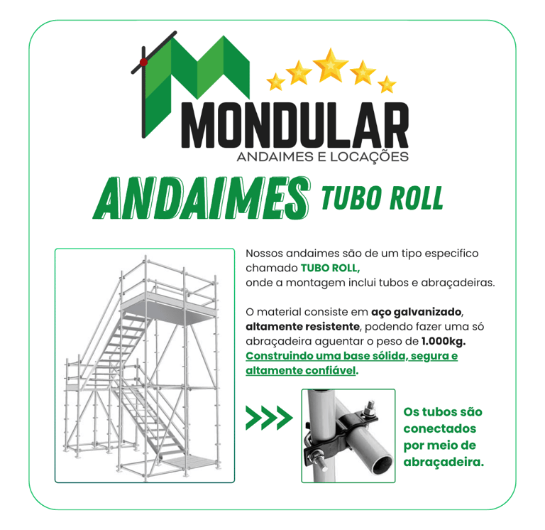MONDULAR andaimes Araxá