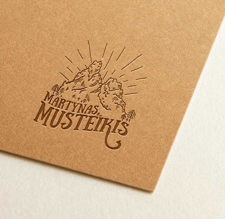 logo design for martynas musteikis who is a famous wedding photographer